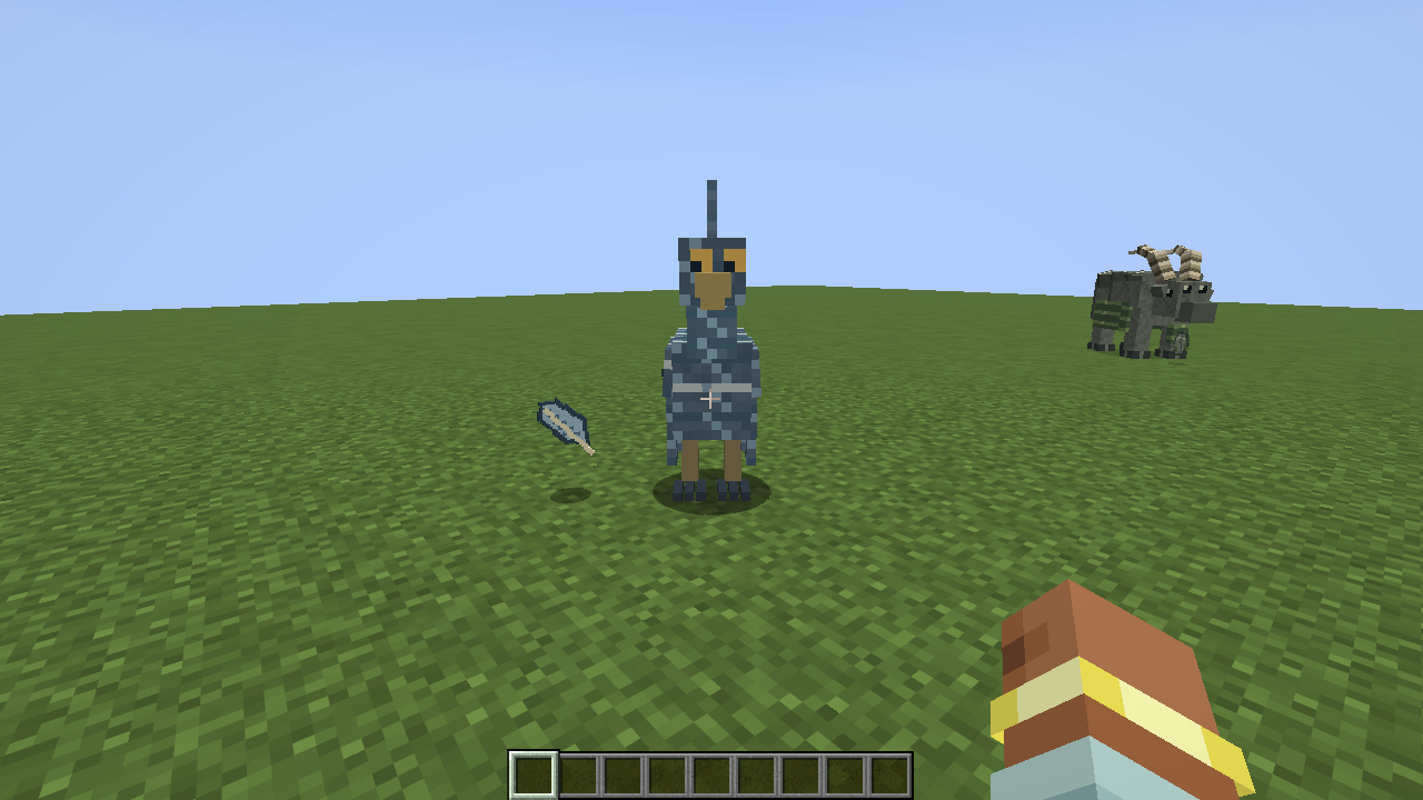 Galeclaw's hooked beak, banded feathers and talons in game