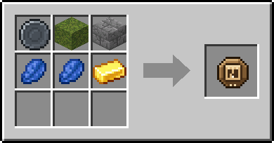 Crafting Agestone: a Blank Rune and Moss Block and Cracked Stone Bricks, plus 2 Lapis Lazuli and a Gold Ingot