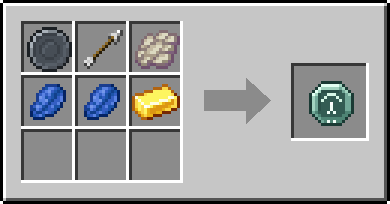 Crafting Arrowveil: a Blank Rune and Arrow and Phantom Membrane, plus 2 Lapis Lazuli and a Gold Ingot