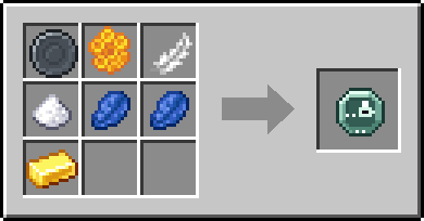 Crafting Beeline: a Blank Rune and Honeycomb, Feather and Sugar, plus 2 Lapis Lazuli and a Gold Ingot