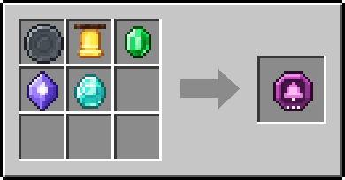 Crafting Bellward: a Blank Rune and Bell and Emerald, plus a Mana Crystal and a Diamond