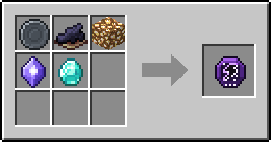 Crafting Blackspark: a Blank Rune and Black Dye and Glowstone