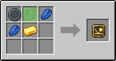 Crafting Bounce: a Blank Rune and Slime Block, plus 2 Lapis Lazuli and a Gold Ingot