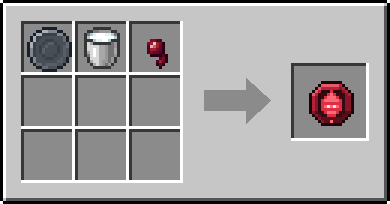 Crafting Clot: a Blank Rune and Milk Bucket and Spider Eye
