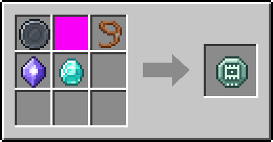 Crafting Corral: a Blank Rune and Oak Fence and Lead, plus a Mana Crystal and a Diamond