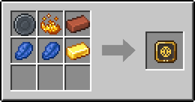 Crafting Crucible Circle: a Blank Rune and Blaze Powder and Brick, plus 2 Lapis Lazuli and a Gold Ingot