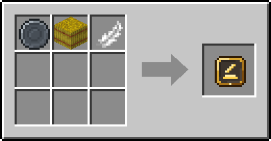 Crafting Cushioned: a Blank Rune and Hay Bale and Feather