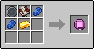 Crafting Decree: a Blank Rune and Book and Quill, plus 2 Lapis Lazuli and a Gold Ingot