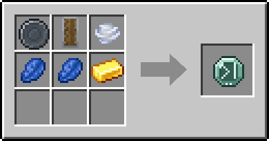Crafting Deflect: a Blank Rune and Shield and Wind Charge, plus 2 Lapis Lazuli and a Gold Ingot