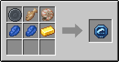 Crafting Dolphin Call: a Blank Rune and Raw Cod and Nautilus Shell