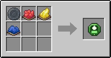 Crafting Dye Wash: a Blank Rune and Red Dye, Yellow Dye and Blue Dye