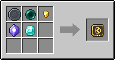 Crafting Eclipse Circle: a Blank Rune and Ender Pearl and Gold Nugget, plus a Mana Crystal and a Diamond