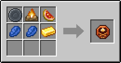 Crafting Ember Rest: a Blank Rune and Campfire and Glistering Melon Slice, plus 2 Lapis Lazuli and a Gold Ingot