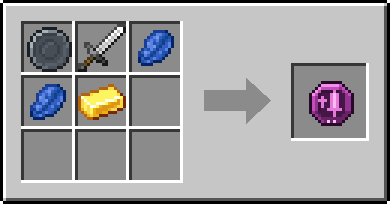 Crafting Empower: a Blank Rune and Iron Sword, plus 2 Lapis Lazuli and a Gold Ingot
