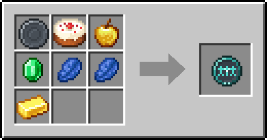 Crafting Fellowship: a Blank Rune and Cake, Golden Apple and Emerald
