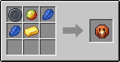 Crafting Fireward: a Blank Rune and Magma Cream, plus 2 Lapis Lazuli and a Gold Ingot