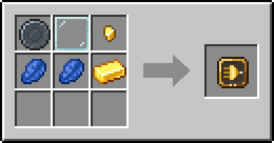 Crafting Focus: a Blank Rune and Glass Pane and Gold Nugget, plus 2 Lapis Lazuli and a Gold Ingot