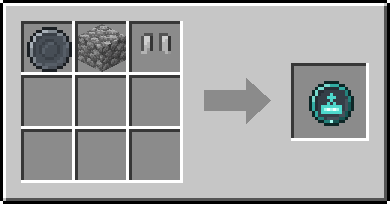 Crafting Footing: a Blank Rune and Cobblestone and Leather Boots