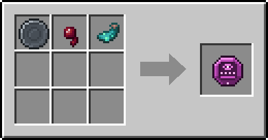 Crafting Gloomsight: a Blank Rune and Spider Eye and Glow Ink Sac