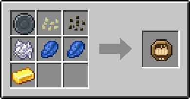 Crafting Gourdcall: a Blank Rune and Pumpkin Seeds, Melon Seeds and Bone Meal, plus 2 Lapis Lazuli and a Gold Ingot