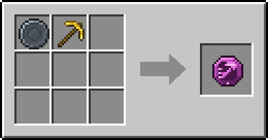 Crafting Haste: a Blank Rune and Golden Pickaxe