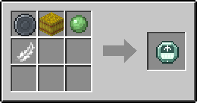Crafting Hayloft: a Blank Rune and Hay Bale, Slimeball and Feather