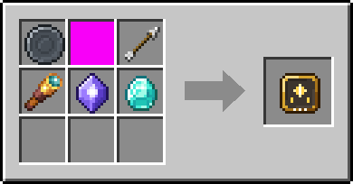 Crafting Headhunting: a Blank Rune and Skeleton Skull, Arrow and Spyglass, plus a Mana Crystal and a Diamond