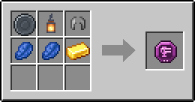 Crafting Headlamp: a Blank Rune and Lantern and Leather Cap, plus 2 Lapis Lazuli and a Gold Ingot