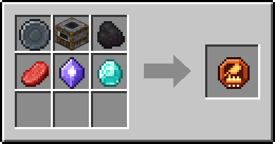 Crafting Hearthcook: a Blank Rune and Smoker, Coal and Raw Beef, plus a Mana Crystal and a Diamond