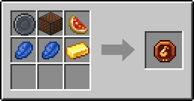 Crafting Hearthsong: a Blank Rune and Note Block and Glistering Melon Slice, plus 2 Lapis Lazuli and a Gold Ingot