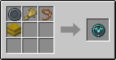 Crafting Herd: a Blank Rune and Wheat Crops, Lead and Hay Bale