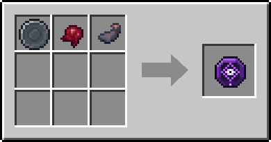 Crafting Hex: a Blank Rune and Fermented Spider Eye and Ink Sac