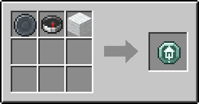 Crafting Home Bearing: a Blank Rune and Compass and White Wool