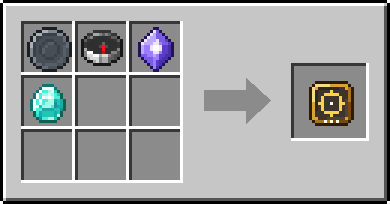 Crafting Homing: a Blank Rune and Compass, plus a Mana Crystal and a Diamond