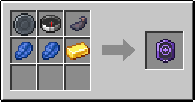 Crafting If Alone: a Blank Rune and Compass and Ink Sac, plus 2 Lapis Lazuli and a Gold Ingot