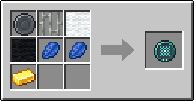 Crafting Lattice: a Blank Rune and Iron Bars, White Carpet and Black Carpet
