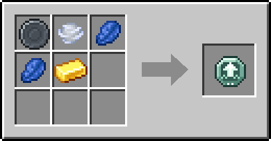 Crafting Launch: a Blank Rune and Wind Charge, plus 2 Lapis Lazuli and a Gold Ingot