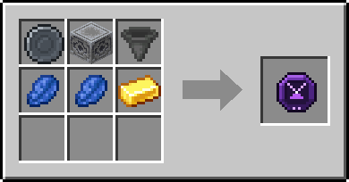 Crafting Lodepull: a Blank Rune and Lodestone and Hopper