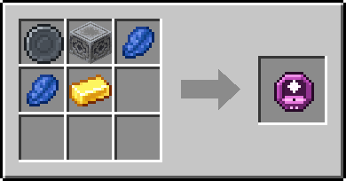 Crafting Lodestar: a Blank Rune and Lodestone, plus 2 Lapis Lazuli and a Gold Ingot