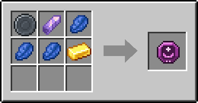 Crafting Managift: a Blank Rune and Amethyst Shard and Lapis Lazuli, plus 2 Lapis Lazuli and a Gold Ingot