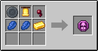 Crafting Nightwatch: a Blank Rune and Bell and Spider Eye, plus 2 Lapis Lazuli and a Gold Ingot