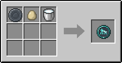 Crafting Nursery: a Blank Rune and Egg and Milk Bucket