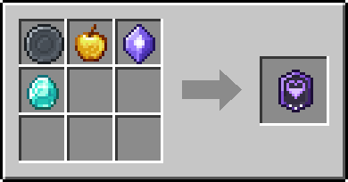 Crafting On Low Health: a Blank Rune and Golden Apple, plus a Mana Crystal and a Diamond