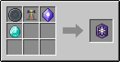 Crafting On Reaction: a Blank Rune and Brewing Stand, plus a Mana Crystal and a Diamond