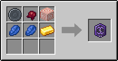Crafting On Weakness: a Blank Rune and Fermented Spider Eye and Target, plus 2 Lapis Lazuli and a Gold Ingot