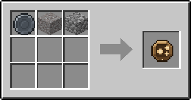 Crafting Pelt: a Blank Rune and Gravel and Cobblestone