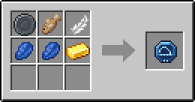 Crafting Porpoise Leap: a Blank Rune and Raw Cod and Feather