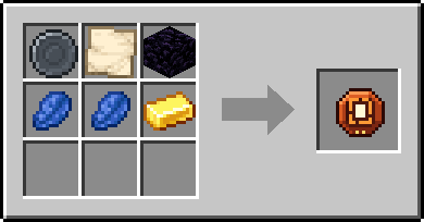 Crafting Portal Sense: a Blank Rune and Empty Map and Obsidian, plus 2 Lapis Lazuli and a Gold Ingot