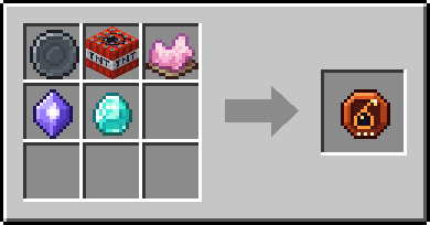 Crafting Primer: a Blank Rune and TNT and Pink Dye, plus a Mana Crystal and a Diamond