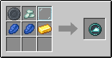 Crafting Prism: a Blank Rune and Prismarine Crystals and Glass